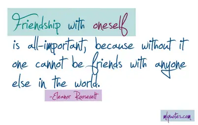 Friendship With Oneself
