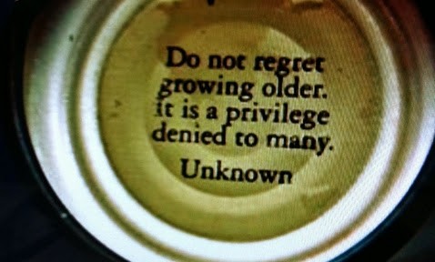 do not regret growing older quote