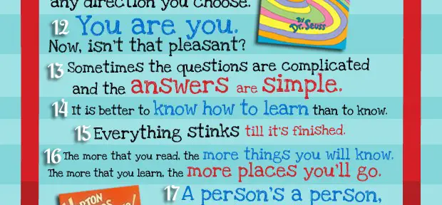 30 Dr. Seuss Quotes that can change your Life Infographic